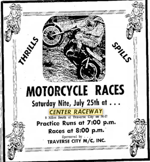Center Raceway - Jul 25 1970 Ad For Motorcycle Racing